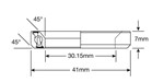 Roulement Enduro ACB 4545 1125T SS - 440c Stainless (Angular Contact) - 30,15x41x7 (45x45°)